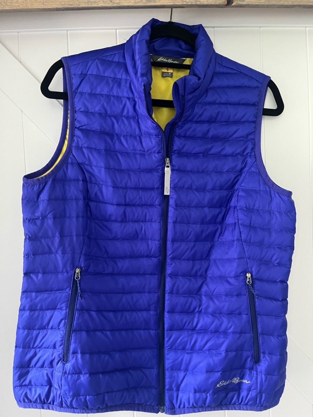 Eddie Bauer Down Blue Vest Travex EB700 - Size Medium